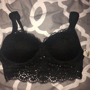 Victoria secret pink push up bra bralette black